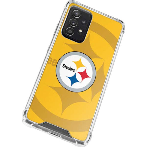 NFL Pittsburgh Steelers Double Vision Galaxy A52 5G Clear Case